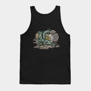 The Guardian of Gold: Fáfnir, the Nordic Mythology Dragon, Illustrated by Arthur Rackham Tank Top